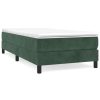 Bedden & Accessoires vidaXL | Vidaxl Boxspring Met Matras Fluweel Donkergroen 90X190 Cm