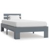 Bedden & Accessoires vidaXL | Vidaxl Bedframe Massief Grenenhout Grijs 90X200 Cm