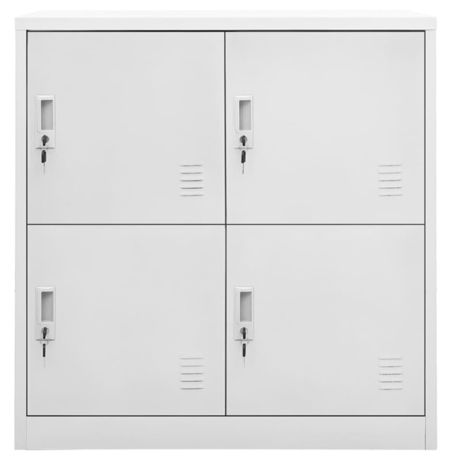 Kasten & Opbergmeubelen vidaXL | Vidaxl Lockerkast 90X45X92,5 Cm Staal Lichtgrijs