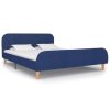 Bedden & Accessoires vidaXL | Vidaxl Bedframe Stof Blauw 140X200 Cm