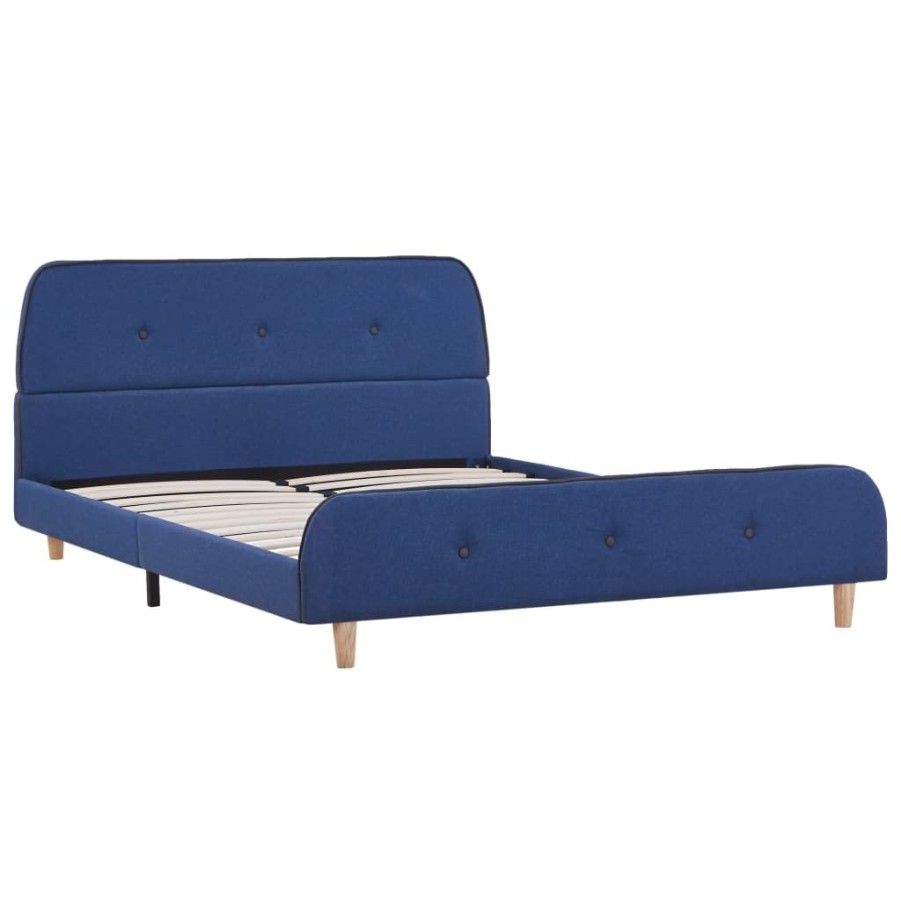 Bedden & Accessoires vidaXL | Vidaxl Bedframe Stof Blauw 140X200 Cm