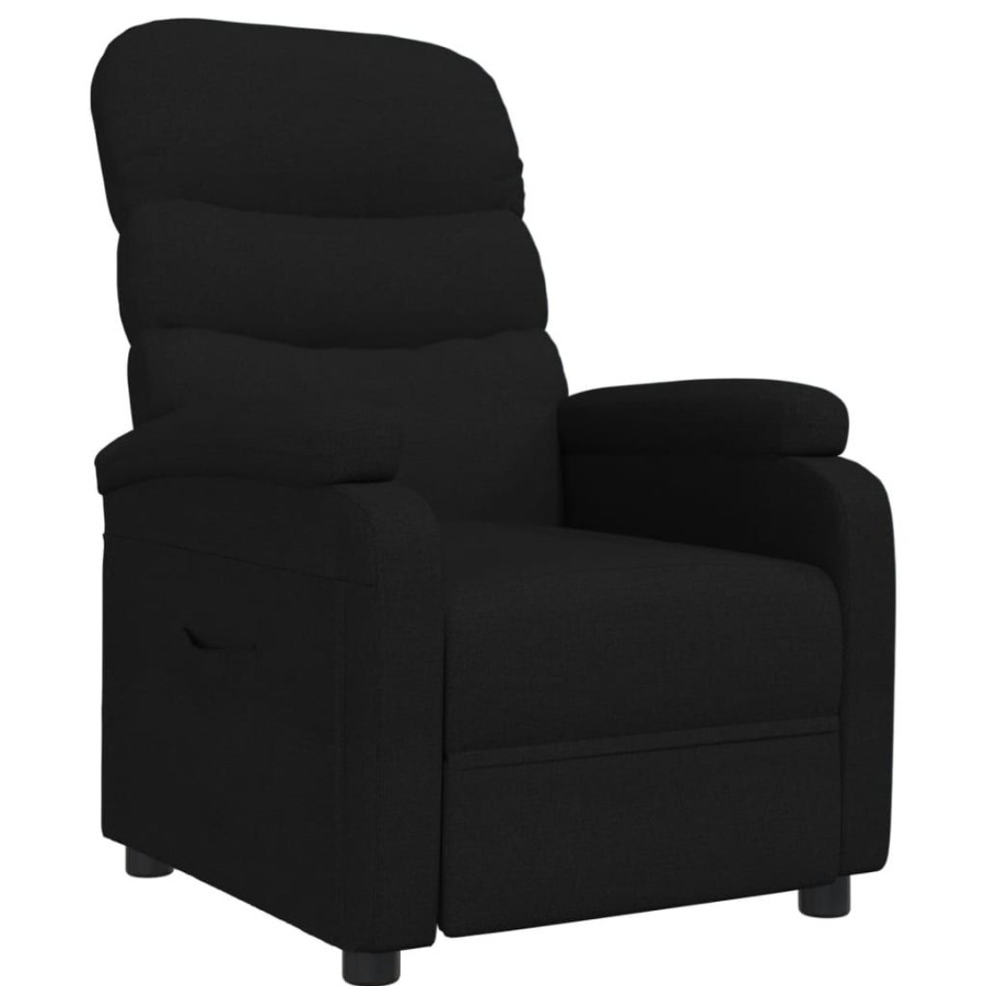 Stoelen vidaXL | Vidaxl Fauteuil Verstelbaar Stof Zwart