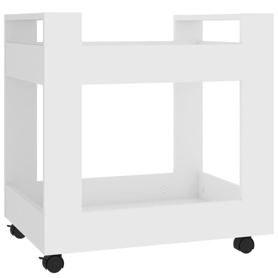 Trolleys vidaXL | Vidaxl Bureaukastje 60X45X60 Cm Bewerkt Hout Wit