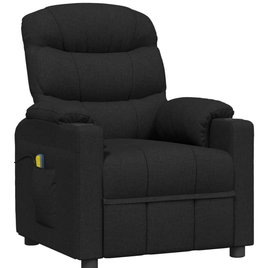 Stoelen vidaXL | Vidaxl Massagestoel Stof Zwart