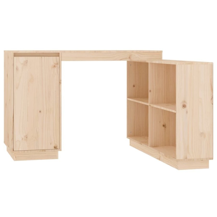 Kantoormeubelen vidaXL | Vidaxl Bureau 110X50X75 Cm Massief Grenenhout