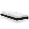 Bedden & Accessoires vidaXL | Vidaxl Bedframe Bewerkt Hout Zwart 75X190 Cm