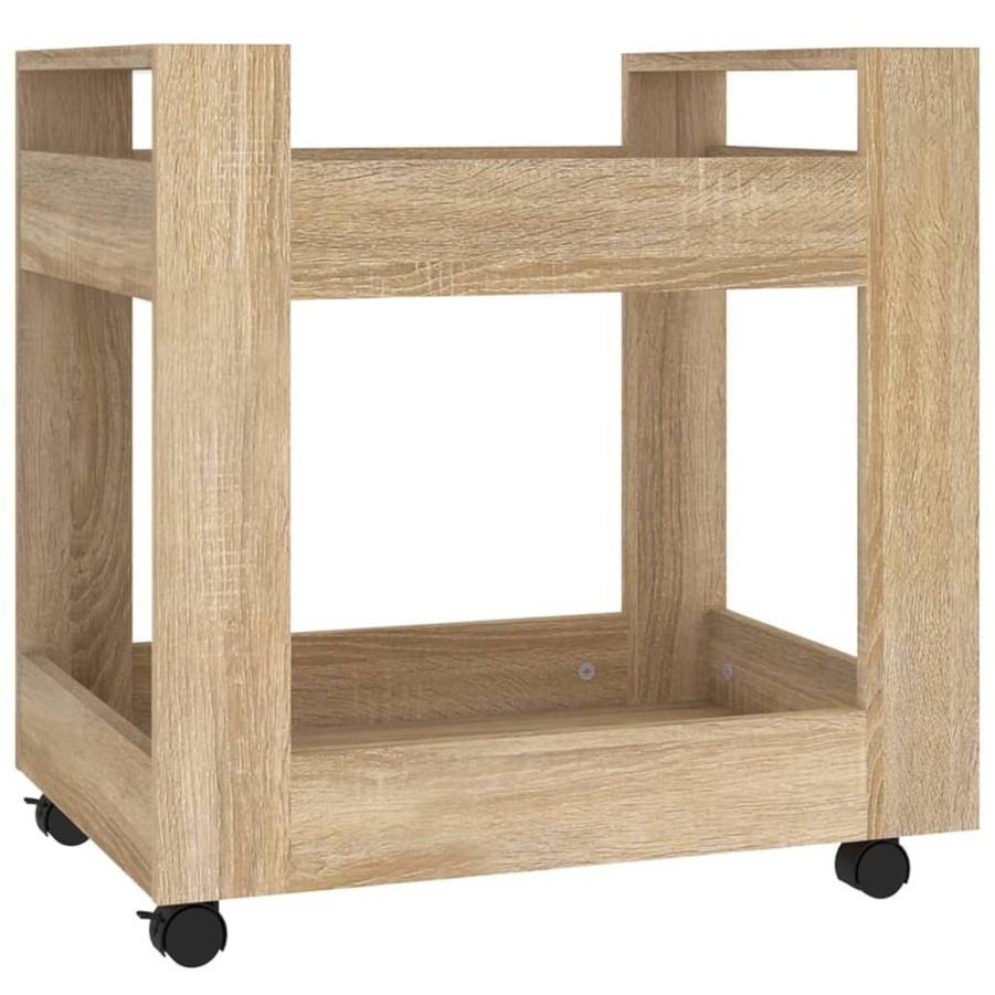 Trolleys vidaXL | Vidaxl Bureaukastje 60X45X60 Cm Bewerkt Hout Sonama Eikenkleurig