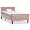 Bedden & Accessoires vidaXL | Vidaxl Bedframe Fluweel Roze 90X200 Cm