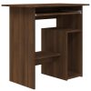 Kantoormeubelen vidaXL | Vidaxl Bureau 80X45X74 Cm Bewerkt Hout Bruineikenkleurig