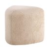 Poefs vidaXL | Venture Home Poef Peg 46X46X41 Cm Teddy Beige