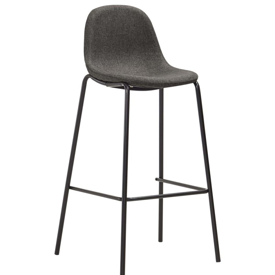 Stoelen vidaXL | Vidaxl Barstoelen 6 St Stof Donkergrijs