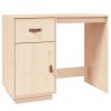 Kantoormeubelen vidaXL | Vidaxl Bureau 95X50X75 Cm Massief Grenenhout