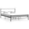 Bedden & Accessoires vidaXL | Vidaxl Bedframe Metaal Grijs 140X200 Cm