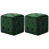 Poefs vidaXL | Vidaxl Poef 2 St 30X30X30 Cm Fluweel Groen