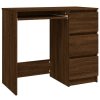 Kantoormeubelen vidaXL | Vidaxl Bureau 90X45X76 Cm Bewerkt Hout Bruineikenkleurig