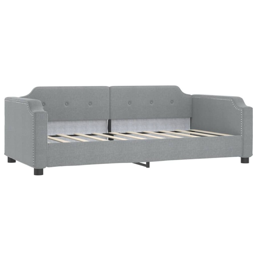 Bedden & Accessoires vidaXL | Vidaxl Slaapbank 80X200 Cm Stof Lichtgrijs