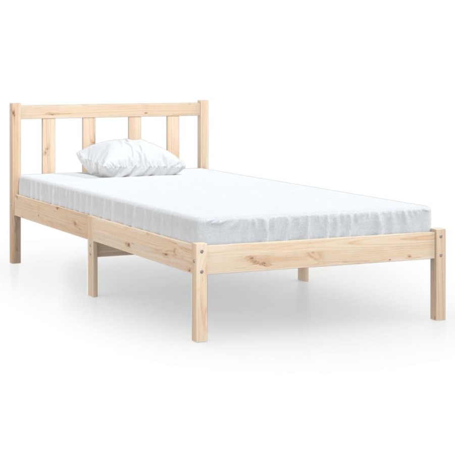 Bedden & Accessoires vidaXL | Vidaxl Bedframe Massief Grenenhout 90X200 Cm