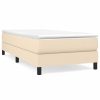 Bedden & Accessoires vidaXL | Vidaxl Boxspringframe Stof Cremekleurig 80X200 Cm