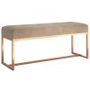 Bankjes vidaXL | Vidaxl Bankje 110X36X45 Cm Fluweel Beige