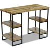 Kantoormeubelen vidaXL | Vidaxl Bureau 110X50X76 Cm Mangohout