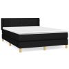 Bedden & Accessoires vidaXL | Vidaxl Boxspring Met Matras Stof Zwart 140X190 Cm