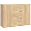 Kasten & Opbergmeubelen vidaXL | Vidaxl Dressoir 91X29,5X65 Cm Bewerkt Hout Sonoma Eikenkleurig