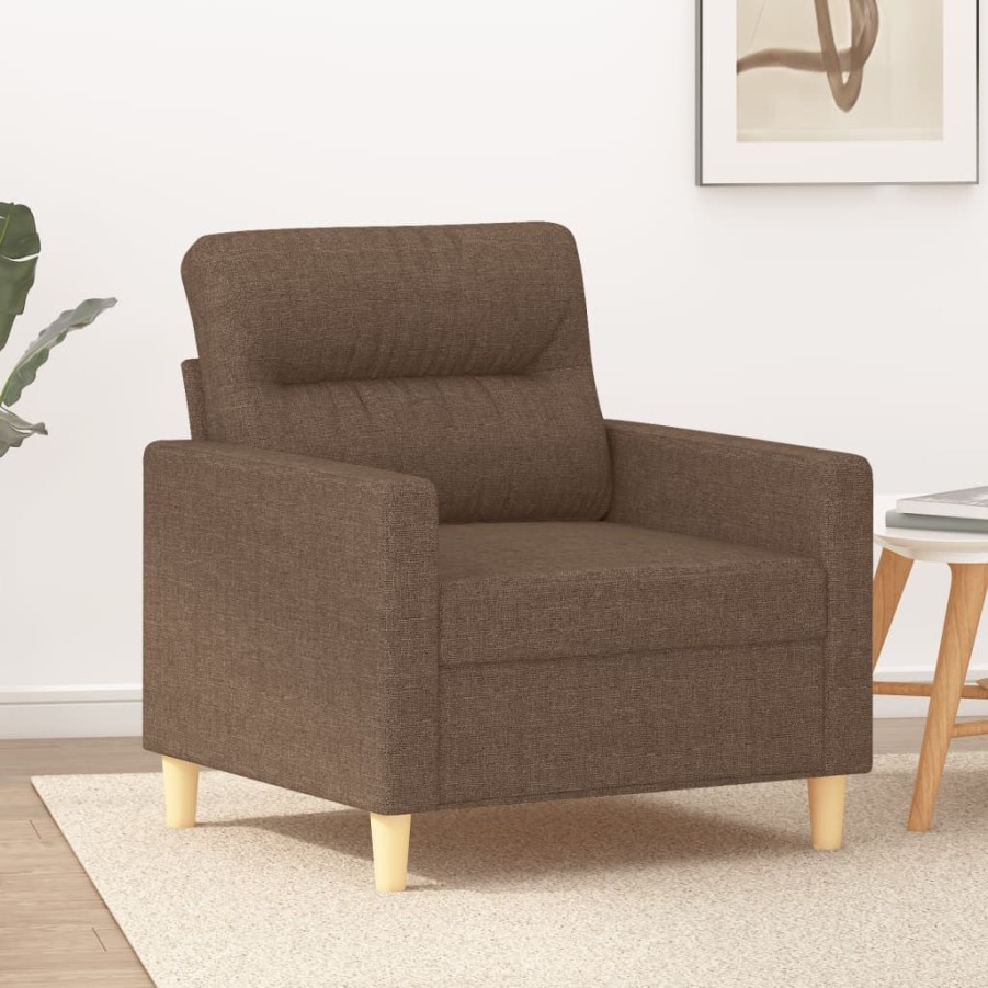 Banken vidaXL | Vidaxl Fauteuil 60 Cm Stof Bruin