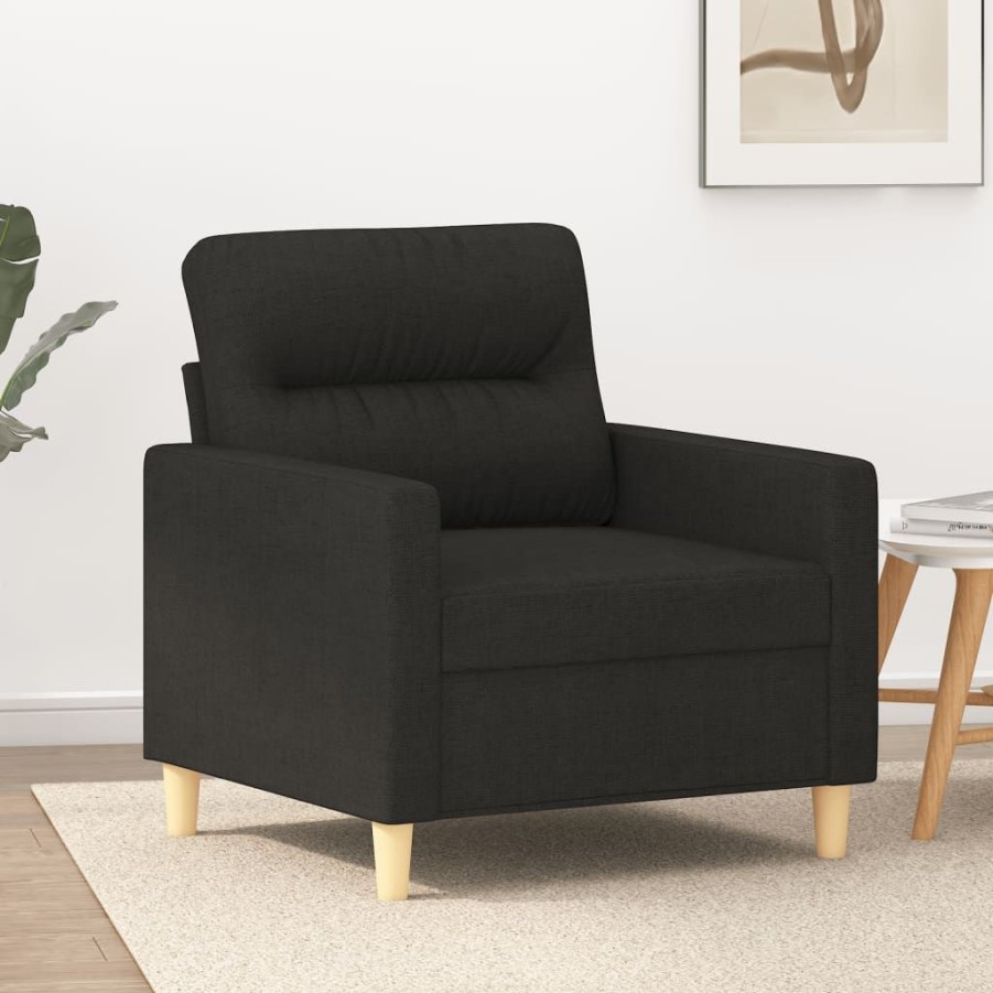 Banken vidaXL | Vidaxl Fauteuil 60 Cm Stof Zwart