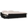 Bedden & Accessoires vidaXL | Vidaxl Bedframe Met Lades Zwart 120X190 Cm 4Ft Small Double