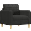 Banken vidaXL | Vidaxl Fauteuil 60 Cm Stof Zwart