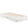 Bedden & Accessoires vidaXL | Vidaxl Bedframe Bewerkt Hout Wit 75X190 Cm