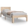 Bedden & Accessoires vidaXL | Vidaxl Bedframe Massief Hout 75X190 Cm Small Single