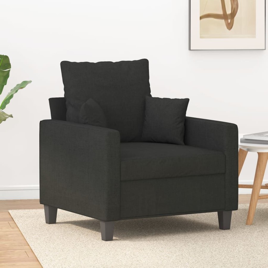 Banken vidaXL | Vidaxl Fauteuil 60 Cm Stof Zwart