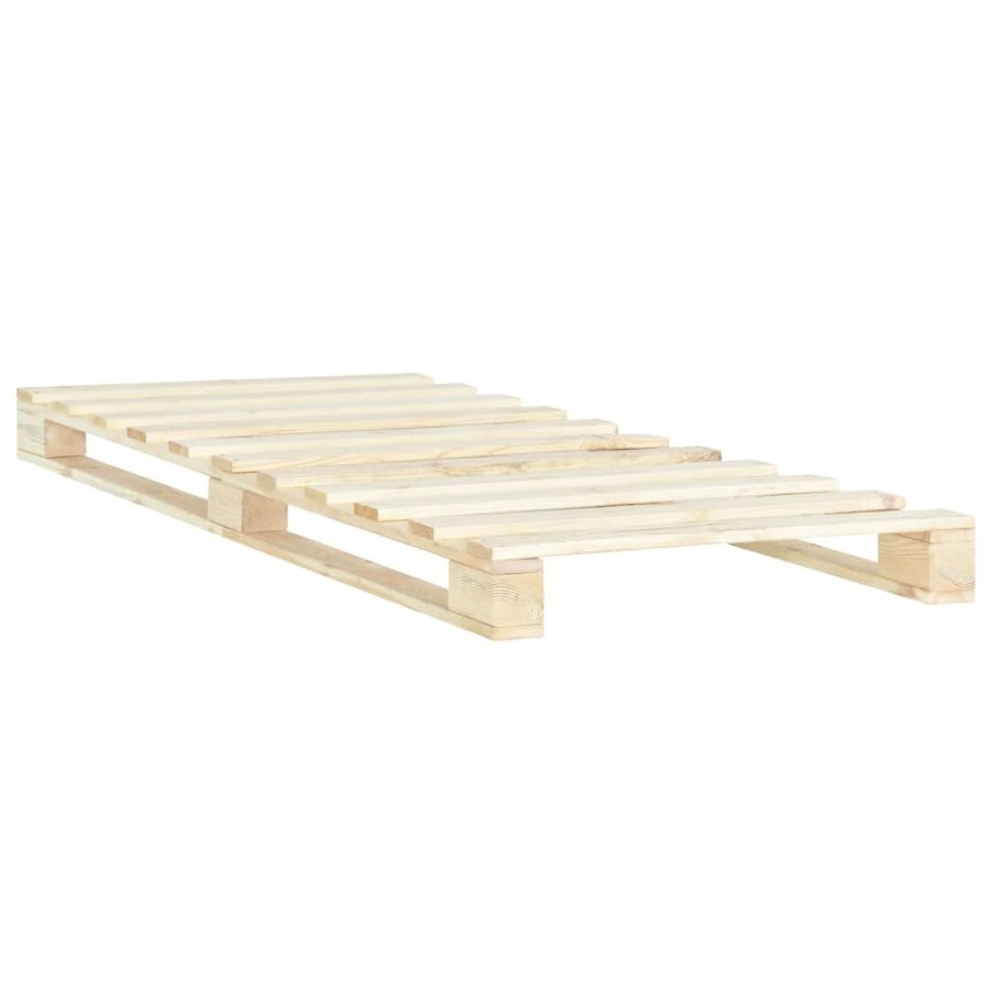 Bedden & Accessoires vidaXL | Vidaxl Bedframe Pallet Massief Grenenhout 90X200 Cm