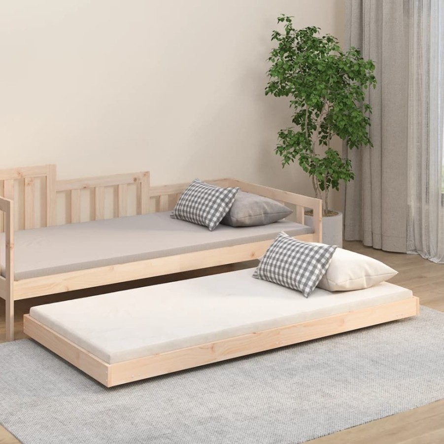 Bedden & Accessoires vidaXL | Vidaxl Bedframe Massief Grenenhout 75X190 Cm