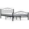 Bedden & Accessoires vidaXL | Vidaxl Bedframe Staal Zwart 120X200 Cm