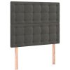 Bedden & Accessoires vidaXL | Vidaxl Hoofdborden 2 St 80X5X78/88 Cm Fluweel Donkergrijs