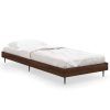 Bedden & Accessoires vidaXL | Vidaxl Bedframe Bewerkt Hout Bruin Eikenkleur 75X190 Cm