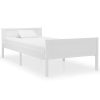 Bedden & Accessoires vidaXL | Vidaxl Bedframe Massief Grenenhout Wit 90X200 Cm