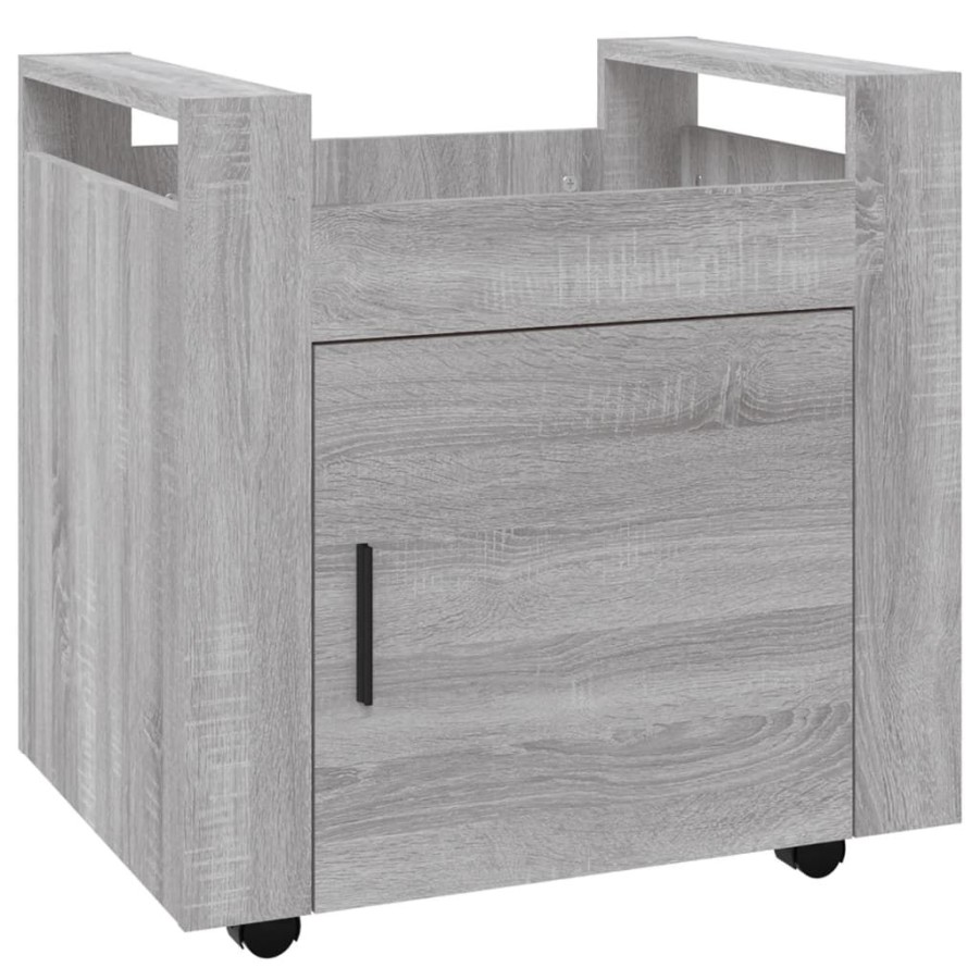 Trolleys vidaXL | Vidaxl Bureaukastje 60X45X60 Cm Bewerkt Hout Grijs Sonoma Eikenkleurig