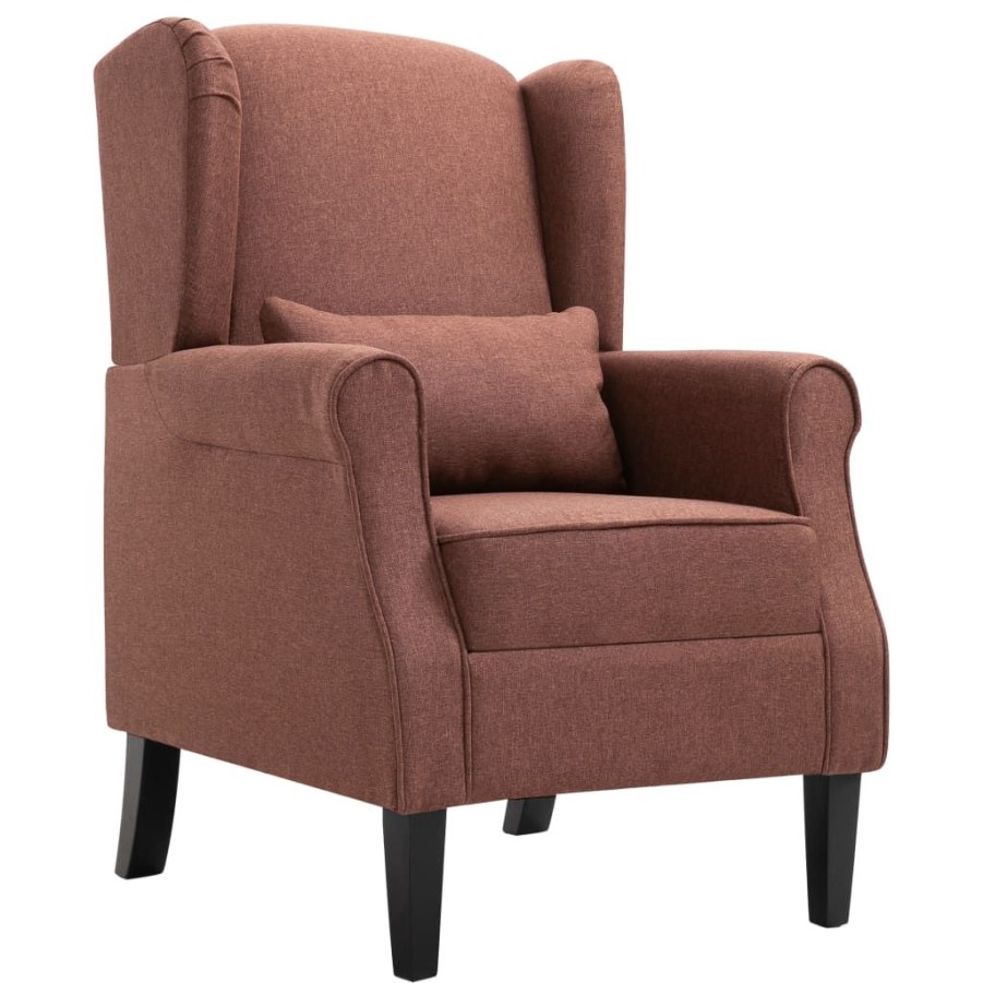 Stoelen vidaXL | Vidaxl Fauteuil Stof Bruin