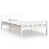 Bedden & Accessoires vidaXL | Vidaxl Bedframe Massief Hout Wit 90X200 Cm