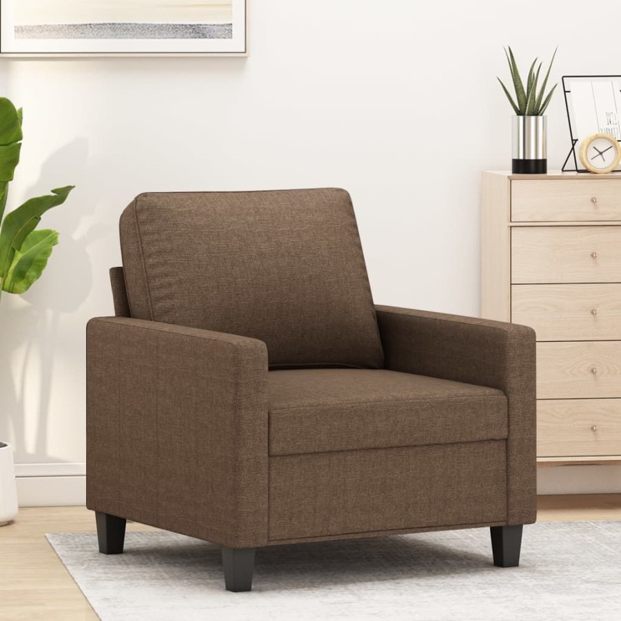 Banken vidaXL | Vidaxl Fauteuil 60 Cm Stof Bruin