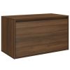 Bankjes vidaXL | Vidaxl Halbankje 80X40X45 Cm Bewerkt Hout Bruin Eikenkleur