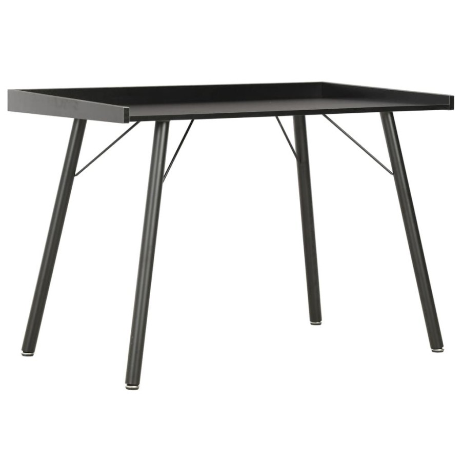 Kantoormeubelen vidaXL | Vidaxl Bureau 90X50X79 Cm Zwart