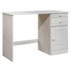 Kantoormeubelen vidaXL | Vidaxl Bureau Met Lades 110X50X74 Cm Massief Grenenhout