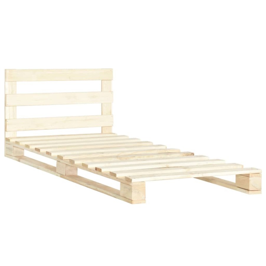 Bedden & Accessoires vidaXL | Vidaxl Bedframe Pallet Massief Grenenhout 90X200 Cm