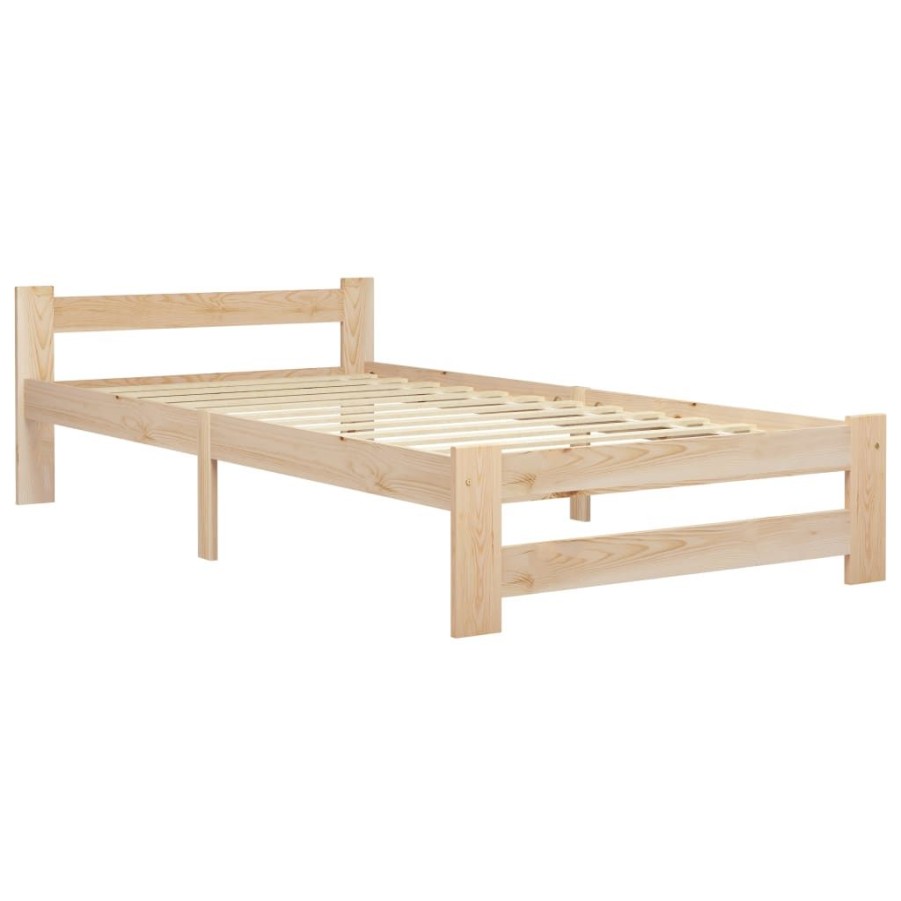 Bedden & Accessoires vidaXL | Vidaxl Bedframe Massief Grenenhout 90X200 Cm