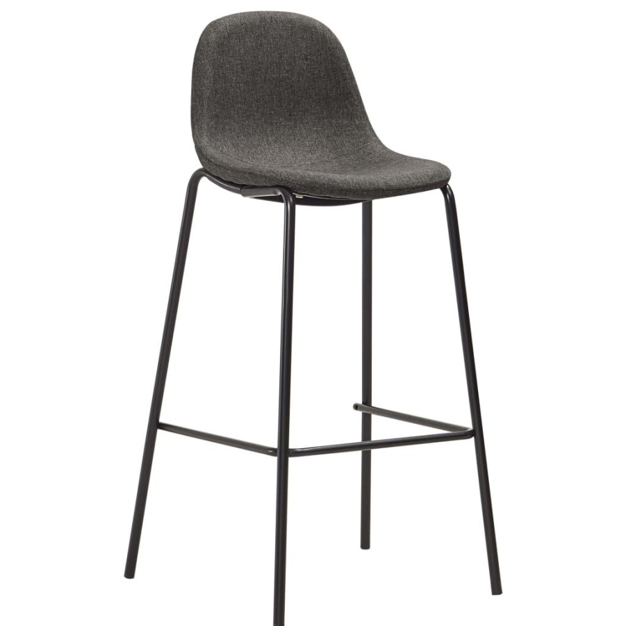 Stoelen vidaXL | Vidaxl Barstoelen 2 St Stof Donkergrijs