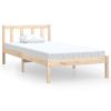 Bedden & Accessoires vidaXL | Vidaxl Bedframe Massief Grenenhout Zwart 75X190 Cm Small Single